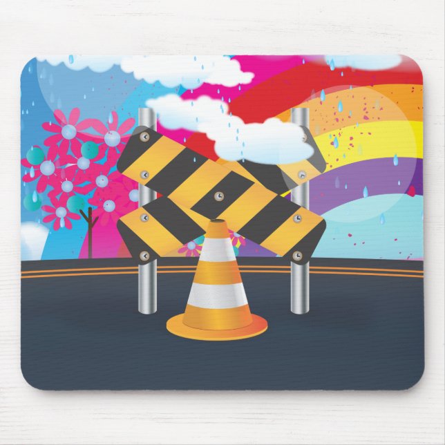 Tapis De Souris Travaux routiers (Devant)