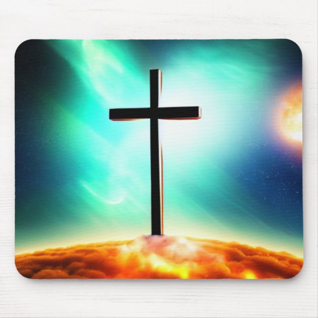 Tapis De Souris Traverser dans les nuages de feu Spacescape Mousep (Devant)
