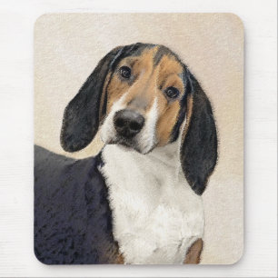 Tapis De Souris Treeing Walker Coonhound Peinture - Art original