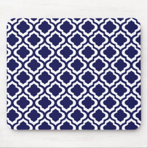 Tapis De Souris Trèfle marocain de Quatrefoil de treillis de