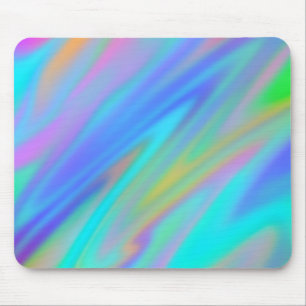 Tapis De Souris Trendy luxe vert bleu violet faux holographique