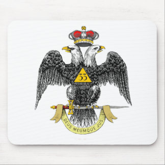 Tapis De Souris trente-troisième Noir écossais Eagle de rite de