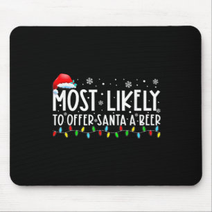 Tapis De Souris Très Probable D'Offrir À Père Noël Un Plaisir De B