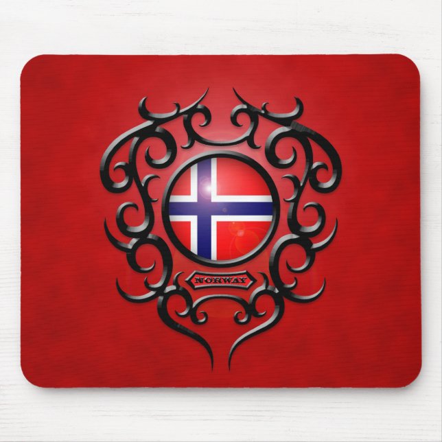 Tapis De Souris Tribal norvégien de fer (Devant)