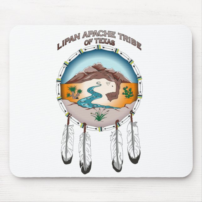 Tapis De Souris Tribu de Lipan Apache du Texas Mousepad (Devant)