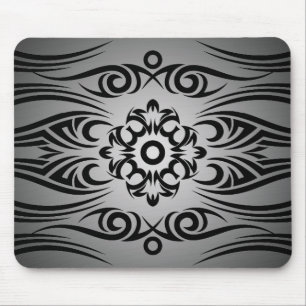 Tapis De Souris Tribu de tatouage noir 1 fadeIN noir