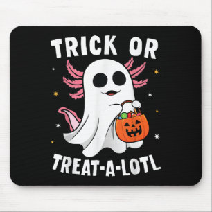 Tapis De Souris Trick Or Treat A Lotl Costume Halloween de Axolotl
