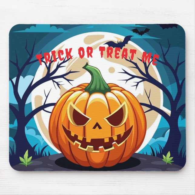 Tapis De Souris Trick or Treat Pumpkin Moonlight  (Devant)