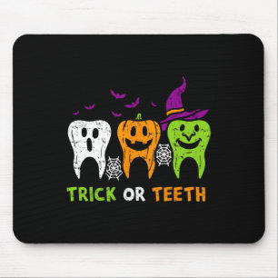 Tapis De Souris Trick Ou Dents Drôle Dental Squad Halloween Dentis