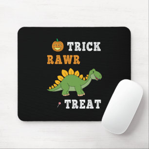 Tapis De Souris Trick Rawr Treat Cute Halloween Stegosaurus Dino