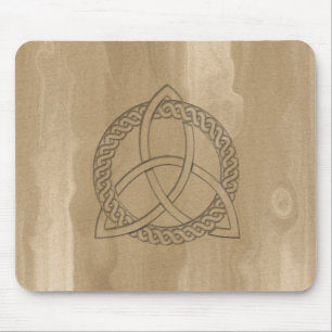 Tapis De Souris Triquetra Celtique Trinity Knot Button Mousepad