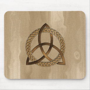 Tapis De Souris Triquetra Celtique Trinity Knot Button Mousepad