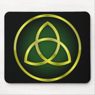 Tapis De Souris triquetra or et vert