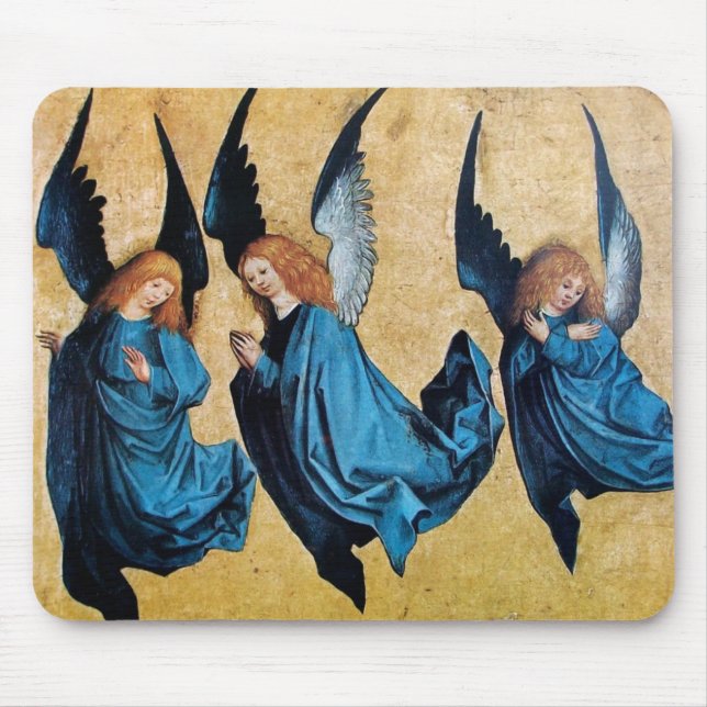 TAPIS DE SOURIS TROIS ANGES EN BLEU (Devant)