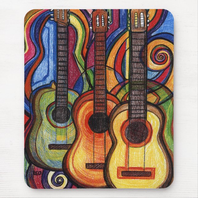Tapis De Souris Trois guitares (Devant)