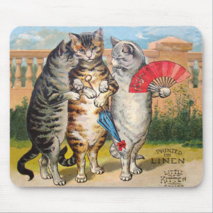 Tapis De Souris Trois Petits Chatons Illustration de Mère l'Oie