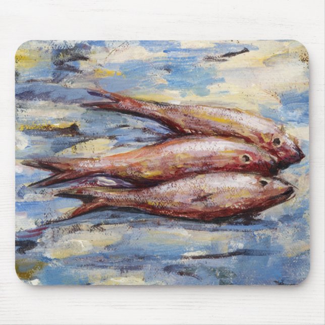 Tapis De Souris Trois poissons (Devant)