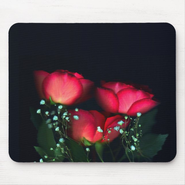 Tapis De Souris Trois roses Mousepad (Devant)