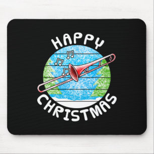 Tapis De Souris Trombone Noël Tromboniste Br Musicien Musique Te