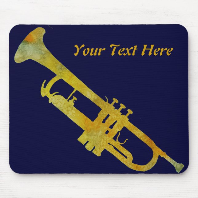 Tapis De Souris Trompette personnalisable Mousepad (Devant)