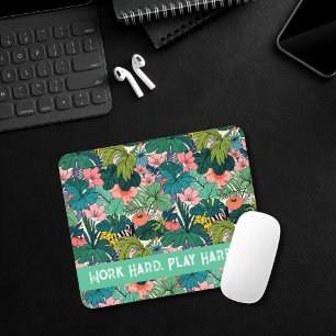 Tapis De Souris Tropical Minimaliste