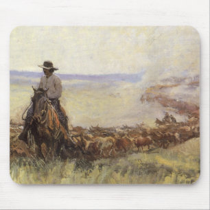 Tapis De Souris Troupeau de sentiers au Wyoming par WHD Koerner