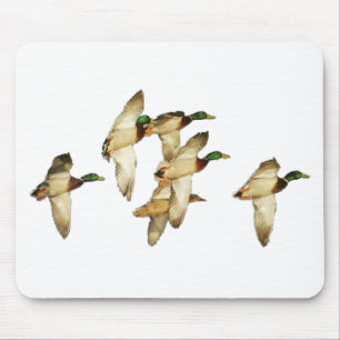 Tapis De Souris Troupeau des canards dans des canards de vols