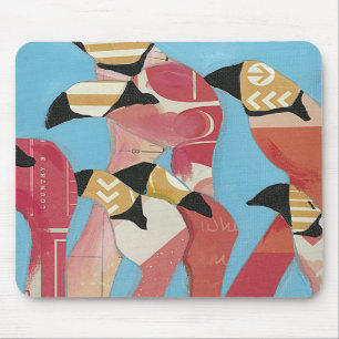 Tapis De Souris Troupeau des Flamants roses