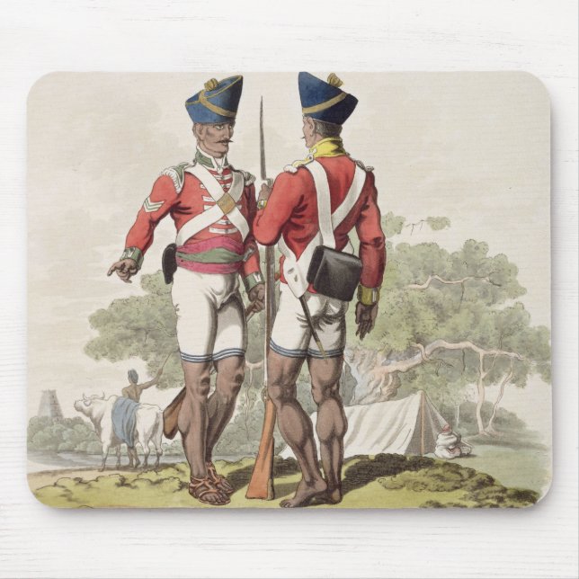 Tapis De Souris Troupes indigènes dans le service de la compagnie (Devant)