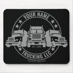 Tapis De Souris Trucker personnalisé Big Rig Semi Camion Camion