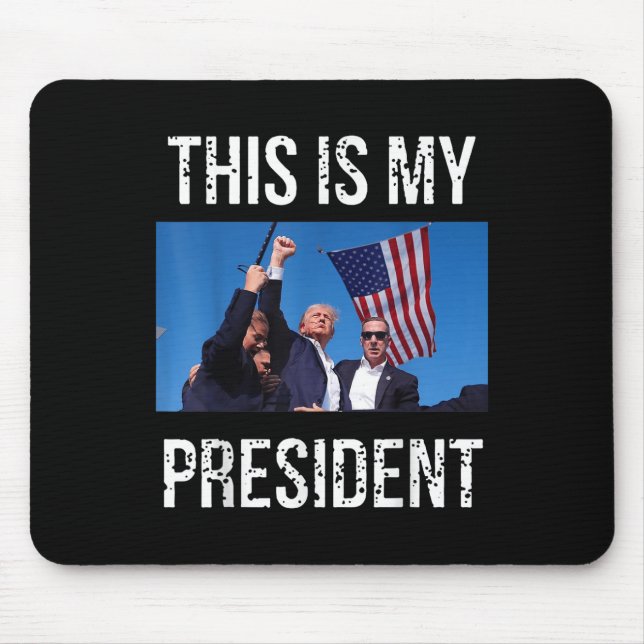 Tapis De Souris Trump 2024 Voici Mon Président (Devant)