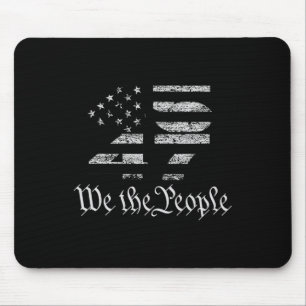 Tapis De Souris Trump 45-47 Drapeau américain 2024 Élection présid
