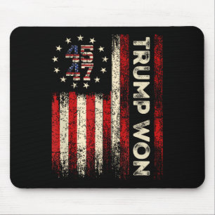 Tapis De Souris Trump a gagné l'élection présidentielle 47 de 2025