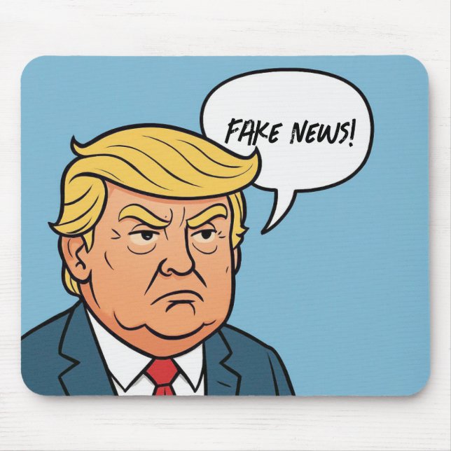Tapis De Souris Trump avec bulle de la parole (Devant)