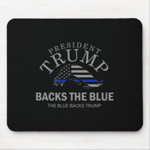 Tapis De Souris Trump Cks Le Drapeau Blue Thin Blue Line Soutien à