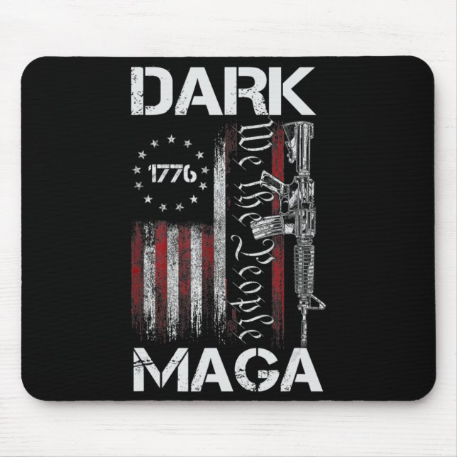 TAPIS DE SOURIS TRUMP DE SUPPORT MAGA SOMBRE ANTI-BIDEN (Devant)