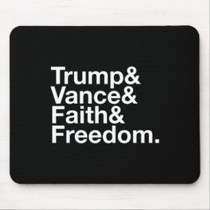 Tapis De Souris Trump Et Vance Et Foi Et Liberté Liste - Élections