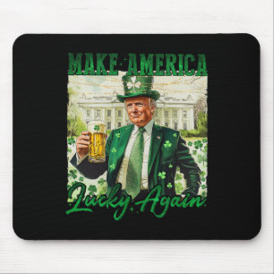 Tapis De Souris Trump Faire de l'Amérique Chanceux à nouveau St Pa