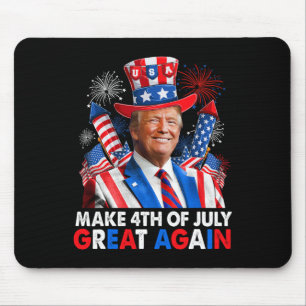 Tapis De Souris Trump Feu d'Artifice Patriotique Rend le 4 Juillet