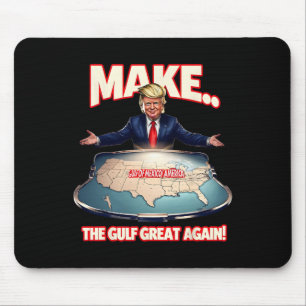 Tapis De Souris Trump Golfe Des États-Unis Golfe Drôle Du Mexique