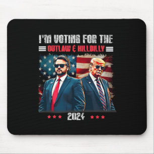 Tapis De Souris Trump, je vote pour le hors-la-loi et Hillbilly Tr
