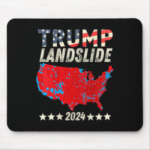Tapis De Souris Trump Landslide 2024 Carte électorale Trump Winner