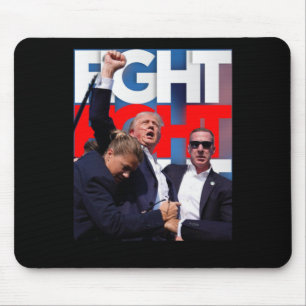 Tapis De Souris Trump lutte pour l'Amérique Trump sans dédain 1
