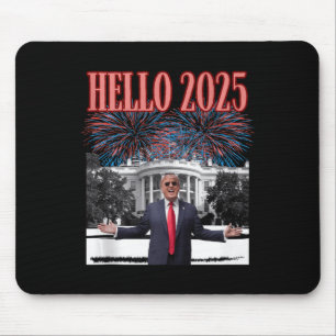 Tapis De Souris Trump patriotique Bonjour 2025 Nouvel An Républica
