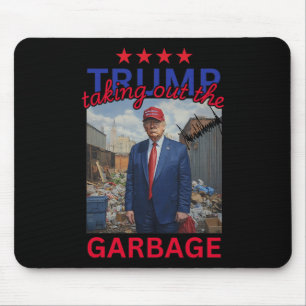 Tapis De Souris Trump Sortir Le Garbyge 2024 Drôle Trump