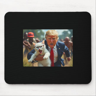 Tapis De Souris Trump tenant un chat vote Trump animaux pour Trump