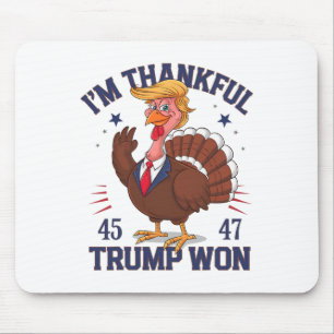 Tapis De Souris Trump Thanksgiving Je remercie Trump d'avoir gagné