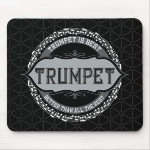 Tapis De Souris Trumpet Best Music Note Circle
