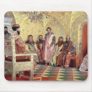 Tapis De Souris Tsar Mikhail Fyodorovich avec Boyars