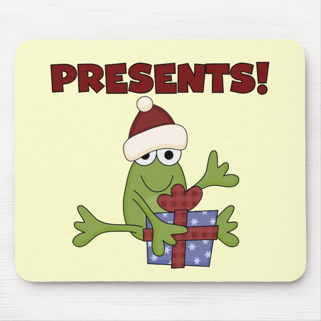 Tapis De Souris Tshirts et cadeaux père Noël Frog (Devant)